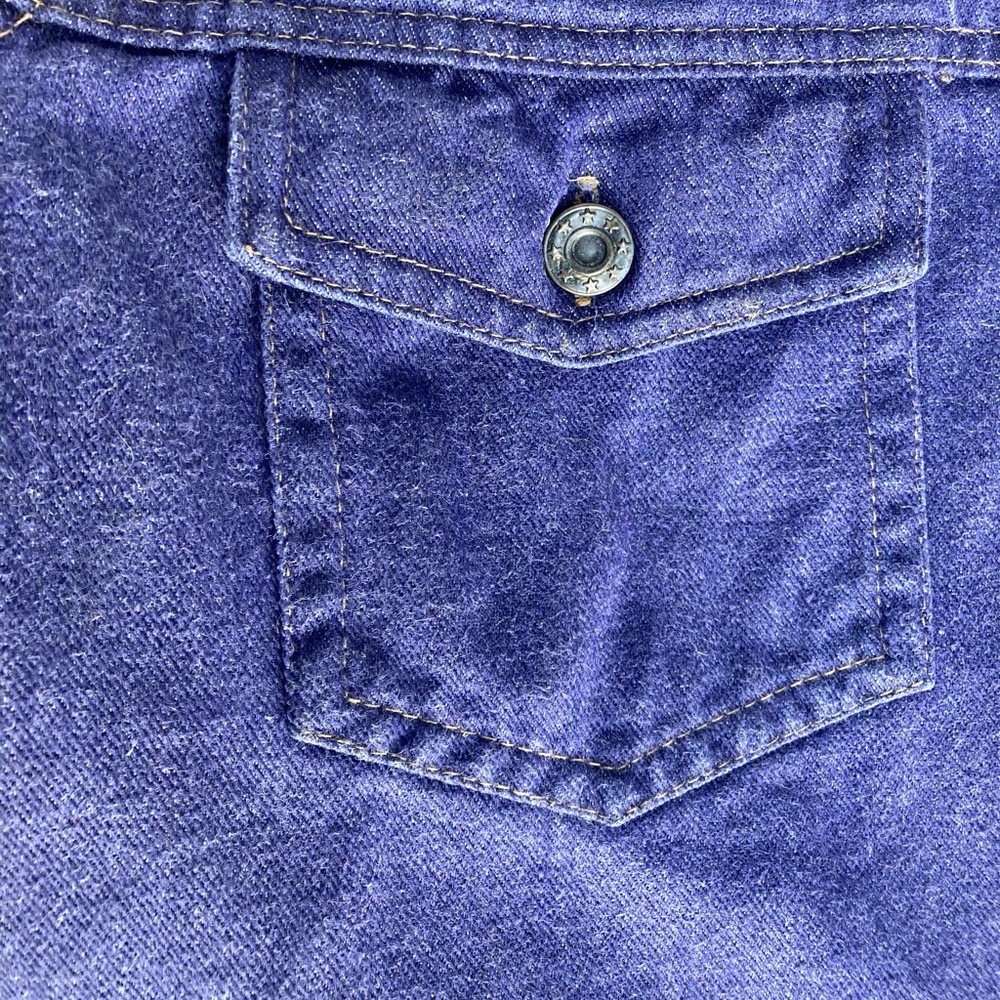 Levi’s Type Jacket SUTTON & SUTTON Blue Purple Denim Size XL - Picture 6 of 11